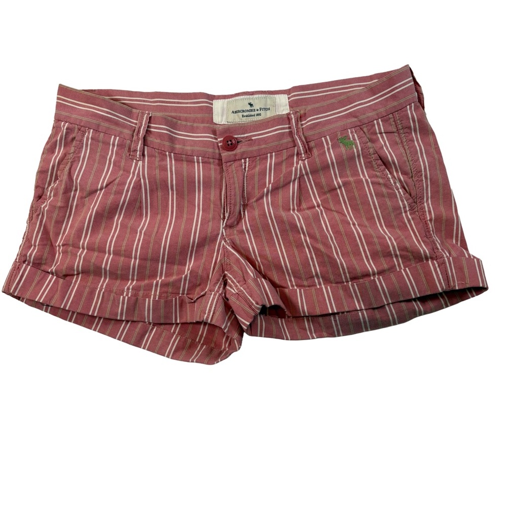 Abercrombie & Fitch Striped Cuffed Shorts | Size 4
